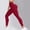 Red, variant on SEMPAI Leggings for Women Solid Color Buttery Soft Belly Control Tights Gym Running Sports Workout Yoga Pants