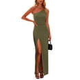 thumbnail image 1 of Vestido PRETTYGARDEN Maxi Largo con Tirantes Finos y Un Hombro Talla L, 1 of 7