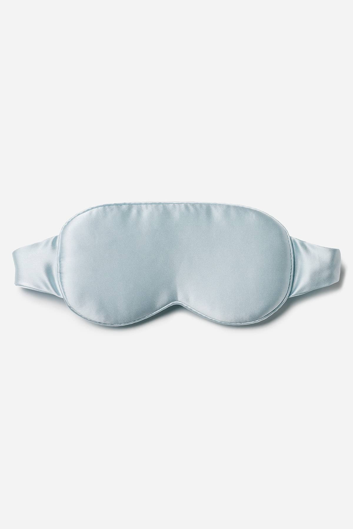 Fishers Finery 25 Momme 100% Organic Mulberry Silk 3D Sleep Eye Mask - Zero Eye Pressure Blackout Blindfold (Misty Blue)