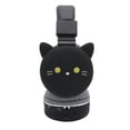 thumbnail image 1 of Black Cat Cartoon Headphone Wireles Fm Headset Music Stereo Headphones Kid's Headphone Over Ear For, 1 of 4