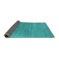 thumbnail image 2 of Ahgly Company Indoor Round Oriental Turquoise Blue Industrial Area Rugs, 8' Round, 2 of 4