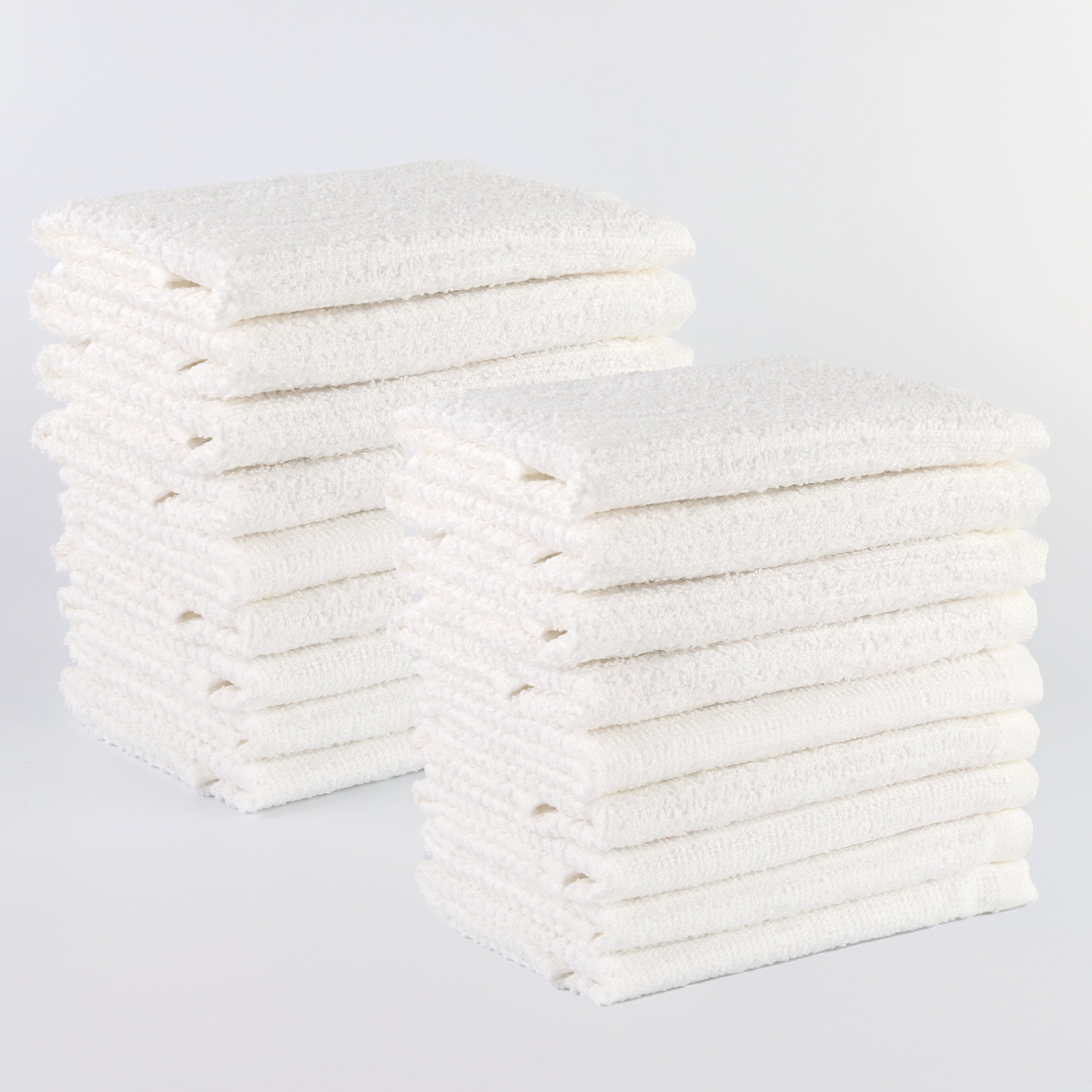 Mainstays 6-Piece Bar Mop Kitchen Towel Set, Solid Grey 