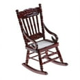 thumbnail image 1 of AMERTEER Miniature Wooden Rocking Chair Furniture Model for 1/12 Scale Dollhouse, 1 of 7