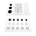 thumbnail image 4 of Unique Bargains Reusable Nail Art Stamping Mat 2 Pcs White Option A + Option C, 4 of 5