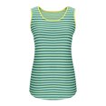 thumbnail image 7 of BLVB Womens Tank Tops Scoop Neck Loose Fitting Sleeveless Striped Tshirts Summer Flowy Curved Hem Tunic Tops, 7 of 7