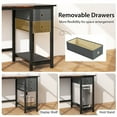 thumbnail image 6 of Gymax 55-Inch Home Office Desk Computer Workstation w/2 Drawers Rustic Brown & Black, 6 of 10