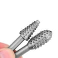 thumbnail image 2 of Amdohai PCS Rotary Burr Rasp Wood Plastic Carving File Woodworking Drill Bit 1/4-inch Round Shank Chisel Embossed Deburring Polishing Grinding Head for Carpenter, 2 of 8