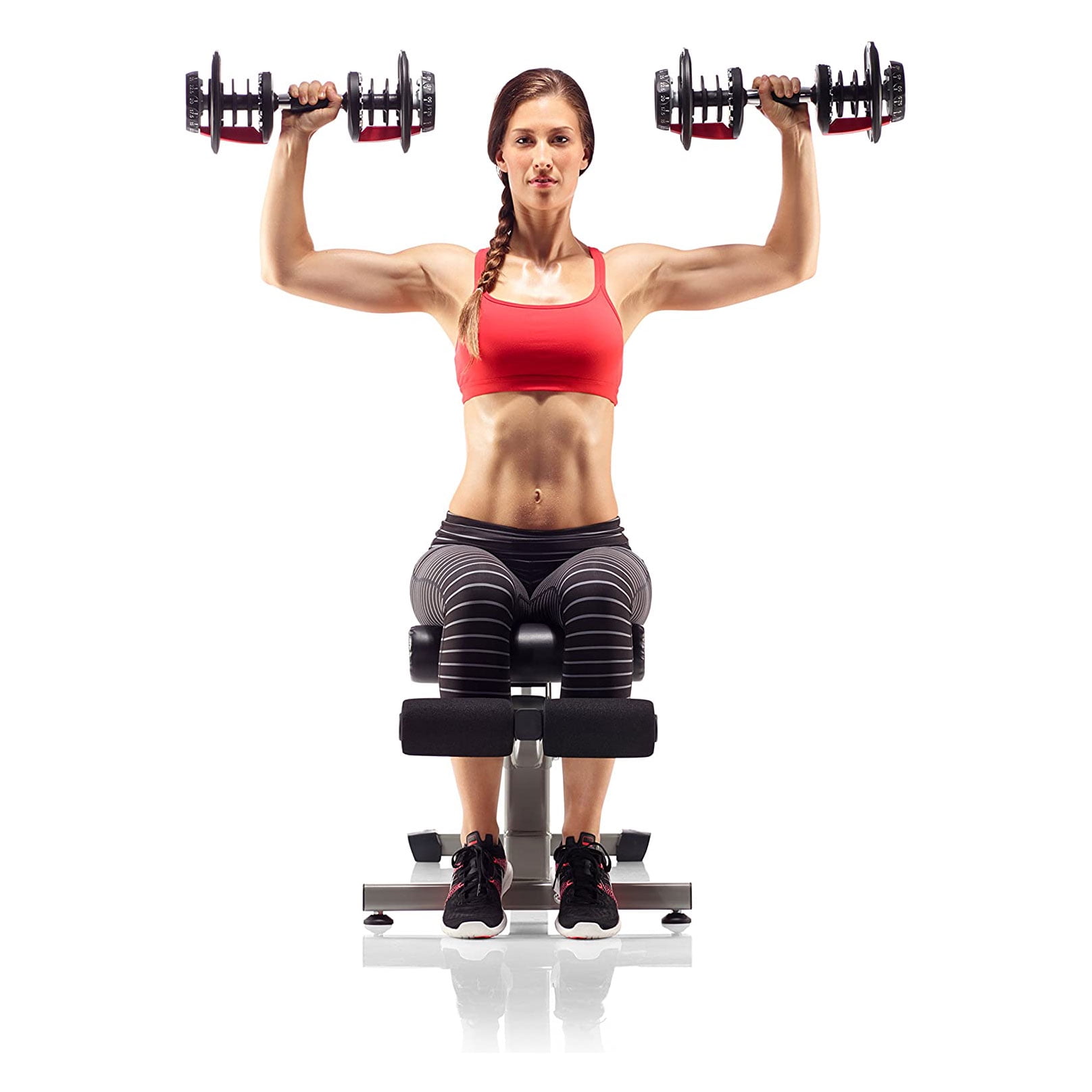 Bowflex SelectTech 552 Adjustable Workout Exercise Dumbbells Weight Set Pair Walmart