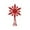 Red, variant on Christmas Tree Topper Snowflake Decorations Snow Tree Topper for Indoor Outdoor Christmas Tree Decorations (Silver)