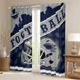 thumbnail image 2 of jejeloiu Rugby Game Gaming Black Out Curtains,Kids Football Sport Curtains Pack of 2 (42x63 Each) For Teens, 2 of 6