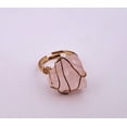 thumbnail image 4 of Natural Rose Quartz Gold Adjustable Ring, 4 of 6