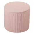 thumbnail image 1 of Funda para otomana redonda, funda elástica para otomana que se ajusta a un diámetro de 9.8"-12.6", protector de reposapiés antideslizante rosa, 1 of 6