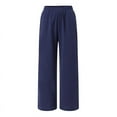 thumbnail image 3 of ZANZEA Women Long Pants Plain Wide Legs Casual Holiday Street Trousers, 3 of 9