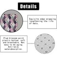 thumbnail image 6 of 4PCS Patchwork Shower Curtain Sets with Rugs, Waterproof Fabric Shower Curtain, Checkered Floral Plant Peony Rose Botanical Leaves Leaf Aesthetic Country Flower Rustic Farmhouse Bathroom Decor, 6 of 7