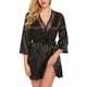 thumbnail image 4 of Sexy camisón mujeres niñas encaje albornoz camisón ropa de dormir vestido, negro, xxl Sweethay AP001162-20B, 4 of 7