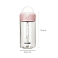 thumbnail image 3 of tredstone Shake Bottle Leak-proof IPX5 Waterproof 380ML Blending Cup Automatic Shaker Battery Operated Button Control Water Drink Mixer Pink, 3 of 6