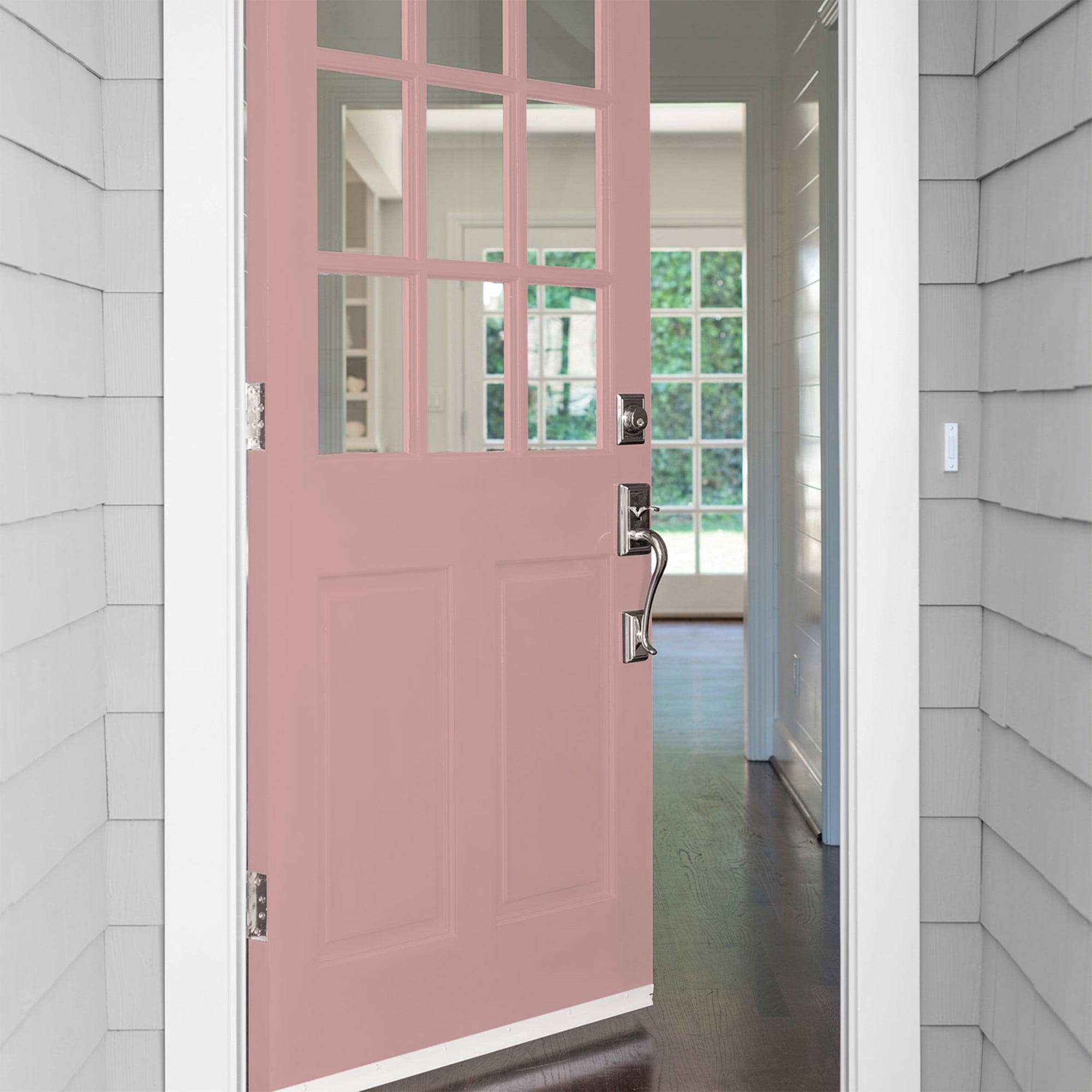 Glidden Fundamentals Pepperberry / Pink, Satin Exterior Paint, 1 Gallon