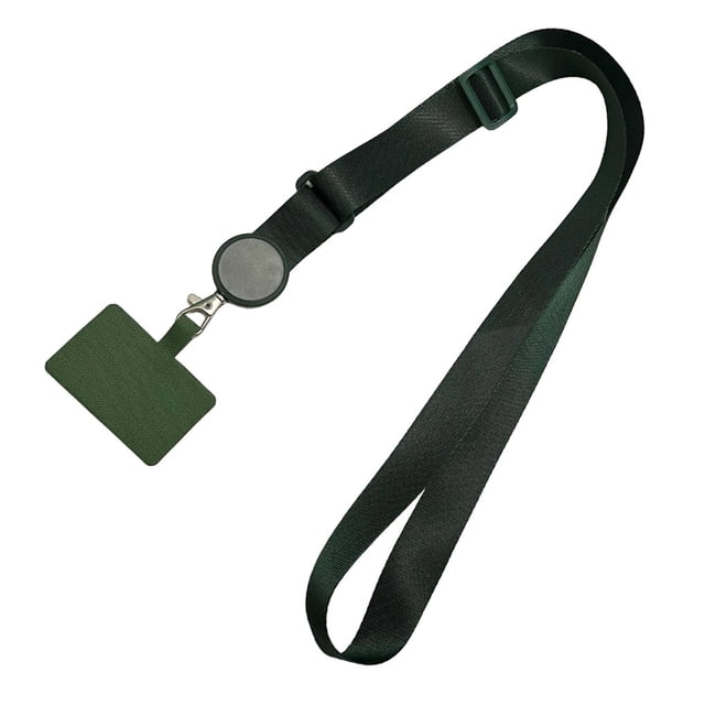 keepw Universal Mobile Phone Lanyards Crossbody Patch Camping Detachable Neck Hanging Rope Neckband Strap Smartphone Dark Green