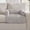 LIGHT GRAY, variant on SureFit Pet Fido Fur 3-Sided Bolster Pet Bed, Couch Protector 46x32 - Light Gray