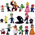 thumbnail image 1 of Figuras de acción de Super Mario Bros de PVC, 6 o 18 unidades, modelos de muñecos, Luigi, Yoshi, Donkey Kong, seta, para regalos de cumpleaños para niños, 1 of 5