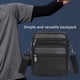 thumbnail image 4 of Bolsos Cruzados Bolso multifuncional para hombre con cinturón, bolso cruzado de piel de vaca para el trabajo (negro) Tmvgtek Para Estrenar, 4 of 6