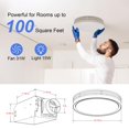 thumbnail image 2 of Extractor de baño con luz Akicon 110CFM 2.0 Sones, 2 of 9