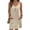 Khaki, variant on DOKOTOO Sleeveless Tank Dress for Women Buttons Mini Dresses with Pockets