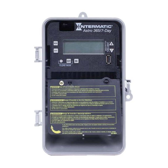 Intermatic 14822 - 7 Day 30 amp 120/277 volt 1-Circuit SPST Astronomic Time Switch (Type 3R Plastic Enclosure) (T/S-ELEC,1CH,ASTRO,3R PLAS ENC)
