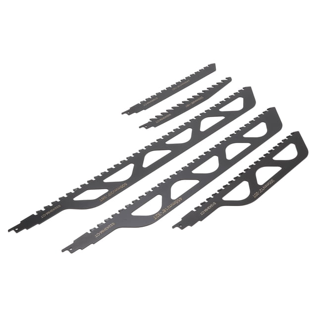 Ensemble de 5 Lames de Scie Réciproques en Métal pour Élagage et Menuiserie 9 10 12 18 20 Po