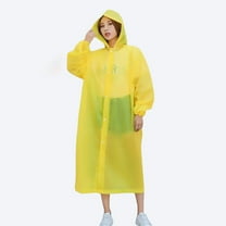 LHWEN 2 Pack Transparent EVA Rain Poncho Portable Lightweight Raincoat for Adults and Children Outdoor Hiking Camping Concerts Emergency Rain Gear Compact and Reusable Drifting Rain Jacket for Travel