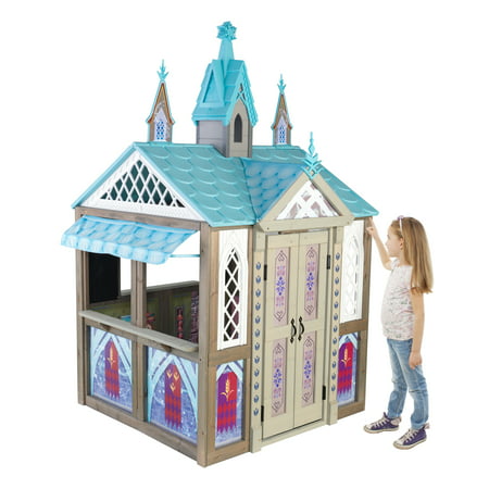 KidKraft Disneys Frozen Arendelle Kingdom Magical Castle Replica Indoor/Outdoor Childrens Playhouse for Kids Ages 3 to 10 Years Old