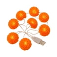 thumbnail image 2 of Lighted Marigold Garland,Artificial Marigold Flower LED String Lights,Flexible Faux Marigold Light Garlands,Día De Los Muertos Marigold Floral Light Strand,Perfect for Halloween,Party,Mantel Decor, 2 of 4