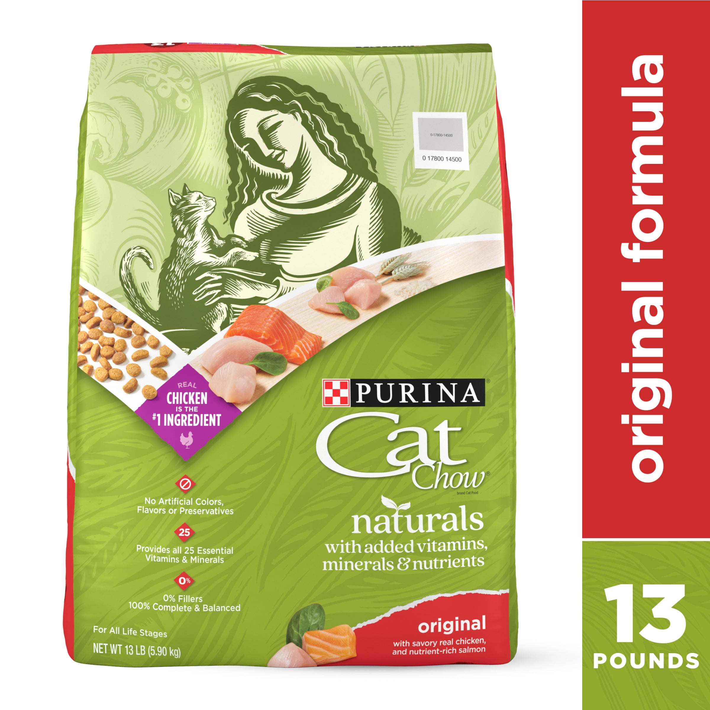 Purina Cat Chow Naturals Original Dry Indoor Cat Food With Added Vitamins, Minerals and