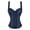 Blue, variant on Corset Top Women Lingerie Bustier Zipper Strap Plus Size Ladies Basques Black 4XL