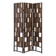 thumbnail image 1 of Moe's Home Collection 3-Panel Modern Wood Room Divider in Brown, 1 of 3