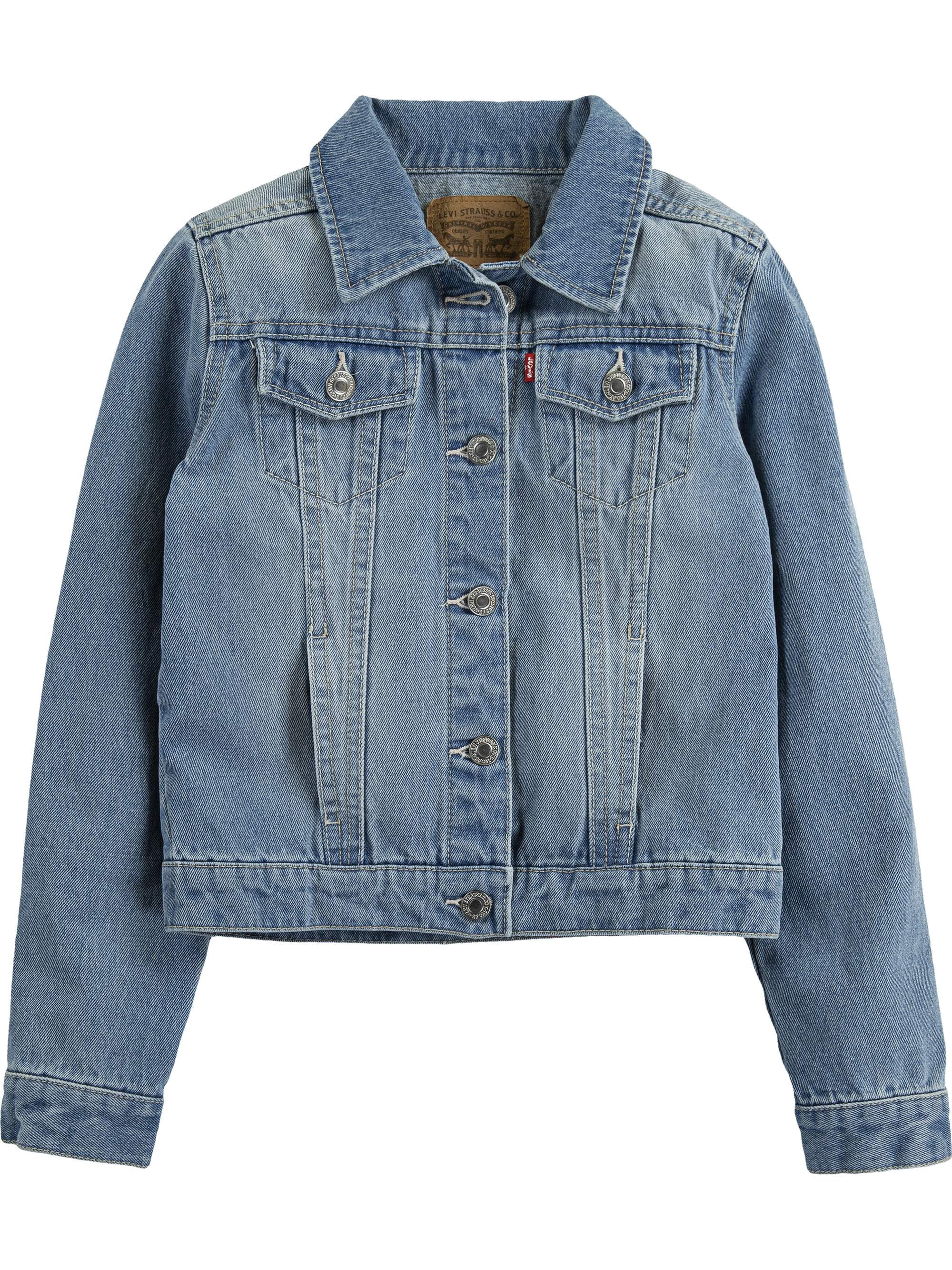 Levi's Girls' Denim Trucker Jacket, Sizes 4-16 - Walmart.com