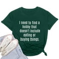 thumbnail image 2 of Babysbule Womens Tops, Women Casual Letters Print Shirt O-Neck Short Sleeve Tee Tops Tunic, 2 of 3
