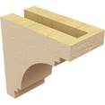 thumbnail image 5 of 3"W x 6"D x 6"H Classic Pescadero Rough Cedar Woodgrain TimberThane Corbel, Primed Tan, 5 of 6