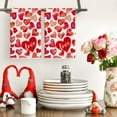 thumbnail image 2 of qefuia Red Heart Love Valentine''s Kitchen Towels Dish Towels, 18x26 Inch Anniversary Farmhouse Decoration Hand Towels Set of 2, 2 of 6