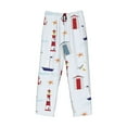 thumbnail image 4 of Balery Men'S Nautical Lighthouse Sailboat Pants,Sleepwear Pants,Pajama Pants,Pj Bottoms Drawstring And Pockets-Small, 4 of 9