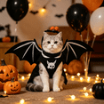 thumbnail image 2 of Pet Cat Bat Wings for Halloween Party Decoration, Cute Festival Dress‑Up Outfit, Photo‑Shoot Costume Accessory for Puppy Kitty Small Pets, 2 of 5