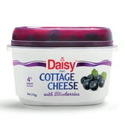 Daisy Cottage Cheese with Blueberries, 4% Milkfat, 6 oz Cup (Refrigerated) - 14g of Protein per serving