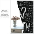 thumbnail image 3 of Math Curtains Mathematical Formula I Love Math Black White Girls Boys Teens Bedroom Living Room Blackout Rod Pocket Decoration Window Drapes 2 Panels W21xL63in, 3 of 6