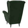 thumbnail image 3 of vidaXL Armchair Dark Green Velvet, 3 of 5