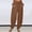 Coffee, variant on Babysbule Womens Solid Straight Wide Leg Pants Fashion Womens Casual Button Solid Color Trousers With Pockets