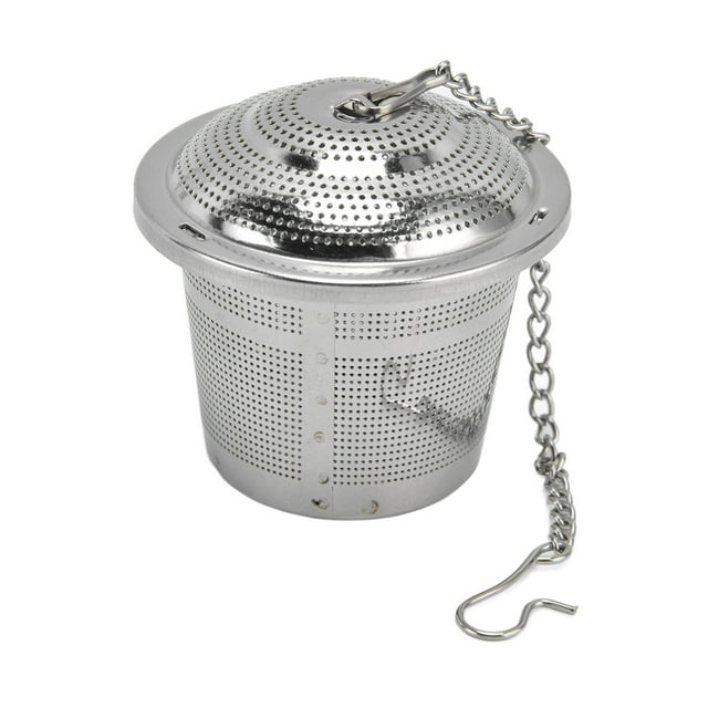 ESTINK Tea Strainer,Tea Ball,Tea Strainer Barrel Shaped Stainless Steel Loose Tea Steeper Tea Infuser With Saucer For Loose Leaf Tea Coffee