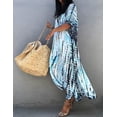 thumbnail image 3 of Robe de Plage Imprimée pour Femmes à Manches Courtes Grande Taille, 3 of 5