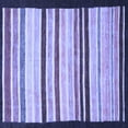 thumbnail image 1 of Ahgly Company Machine Washable Indoor Square Abstract Blue Modern Area Rugs, 7' Square, 1 of 4