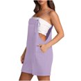 thumbnail image 7 of biudgviw Jumpsuits for Women Adjustable Spaghetti Strap Sleeveless One Piece Rompers Solid Color Bib Shortalls Summer Outfits, 7 of 7