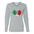thumbnail image 2 of Wild Bobby, Italian Soccer Its Coming to Rome, Sports, Women Graphic Long Sleeve Tee, Heather Grey, Small, 2 of 4